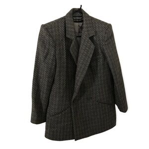 Vintage harve Benard 100% wool plaid blazer